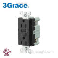 Outlet GFCI nero standard da 15 amp